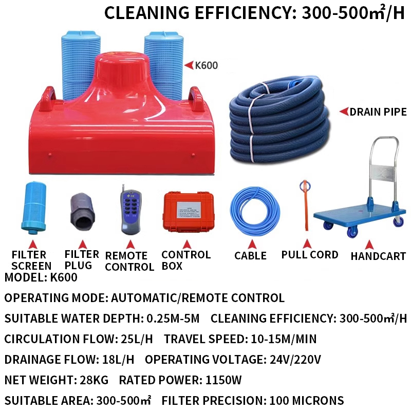 Outdoor Power Vacuum - เครื่องดูดฝุ่นทำความสะอาดสระว่ายน้ำรูปเต่า กำลังสูง อัตโนมัติ สำหรับดูดฝุ่นใต้น้ำ กำจัดใบไม้ สำหรับสระว่ายน้ำกลางแจ้ง
