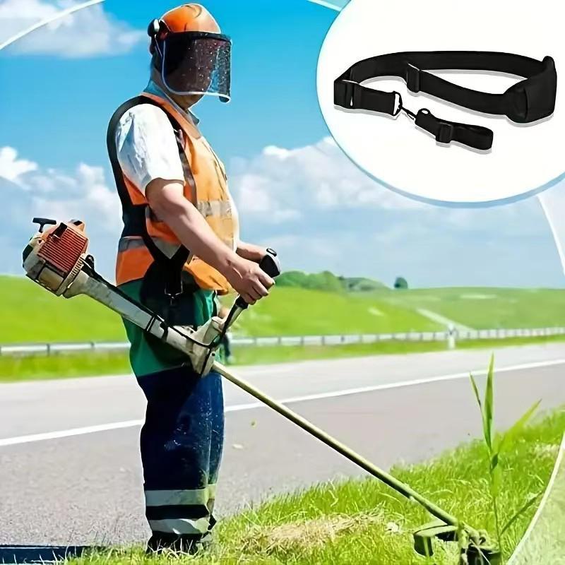 Brush Cutter Strap - สายรัดกระเป๋าเป้สะพายหลังสำหรับเครื่องตัดหญ้าแบบปรับได้ สายรัดไหล่แบบมีแผ่นรองไนลอน สำหรับเครื่องตัดหญ้าแบบสะพายหลัง อุปกรณ์เสริมสำหรับเครื่องตัดหญ้า