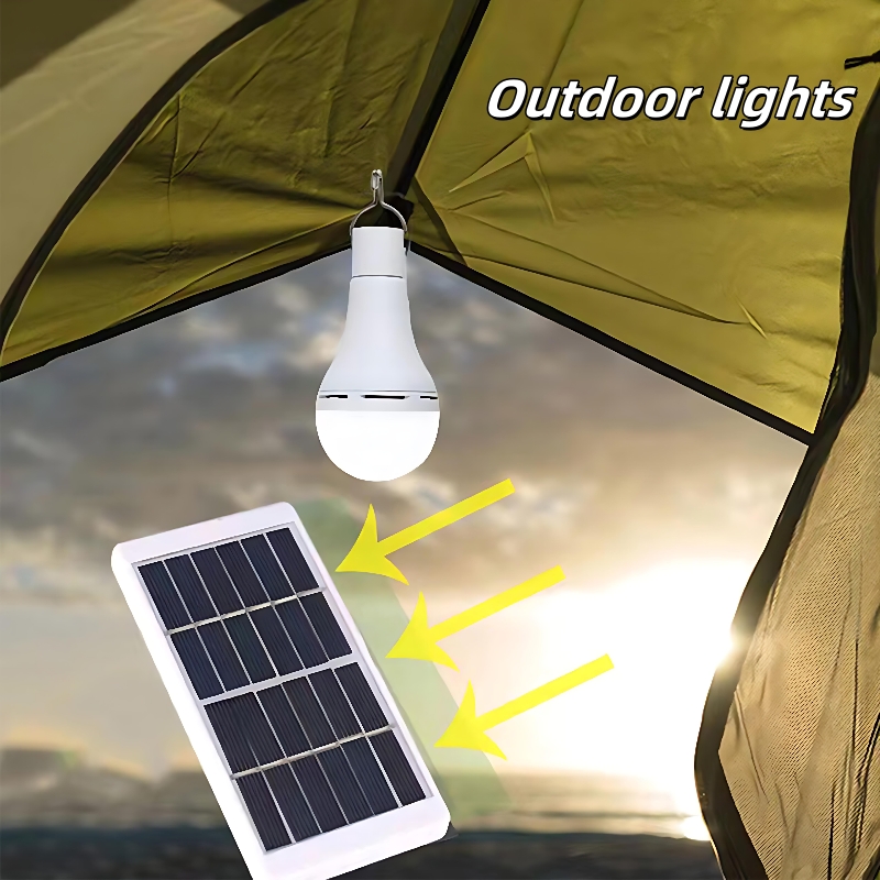 Outdoor Power Distribution Panel - 7/9/12W พลังงานแสงอาทิตย์ฉุกเฉินกลางแจ้งแบบพกพา LED Camping ไฟ 1W