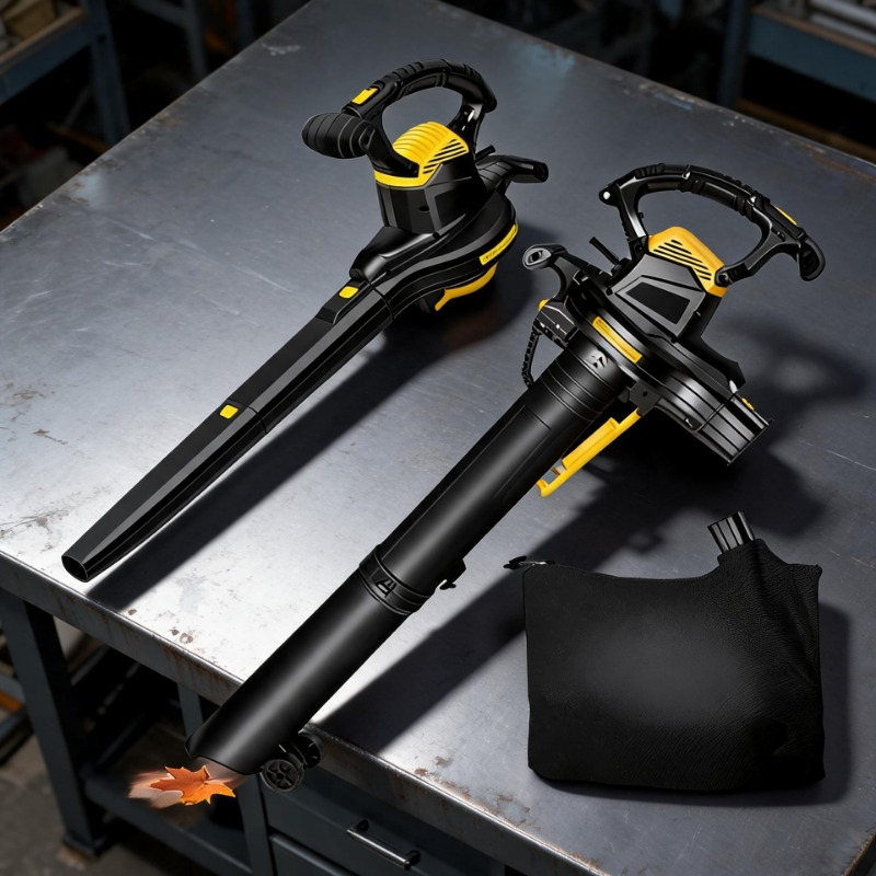 Outdoor Power Vacuum - เครื่องเป่าลมกวาดใบไม้ เครื่องบดใบไม้ เครื่องเป่าลมกำลังสูง 3800 วัตต์ สำหรับใช้งานกลางแจ้ง