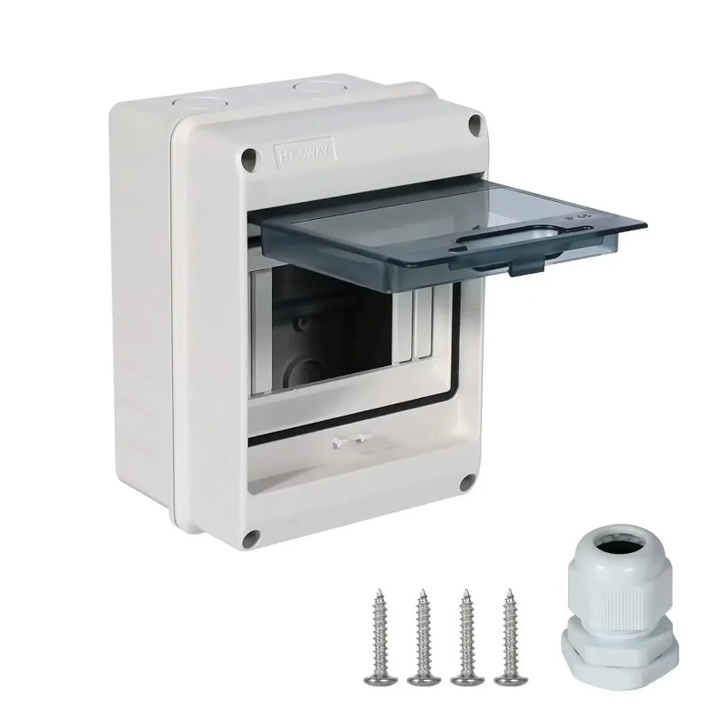 Outdoor Power Box Cover - กล่องรวมสายไฟแบบ HT Series 2/3/5/8/12/18 ทาง วัสดุพลาสติก