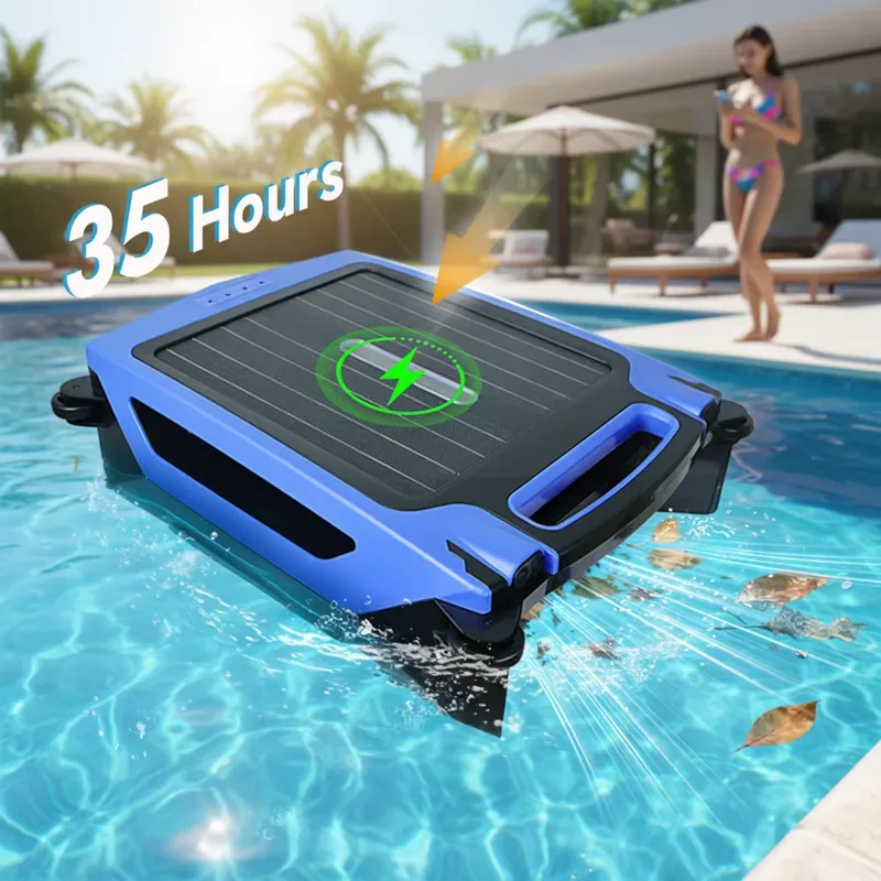 Outdoor Power Vacuum - หุ่นยนต์ทำความสะอาดใบไม้ในสระน้ำแบบอัตโนมัติ ใช้พลังงานแสงอาทิตย์ คุณภาพสูง เป็นมิตรกับสิ่งแวดล้อม ประสิทธิภาพสูง ทำงานได้นาน