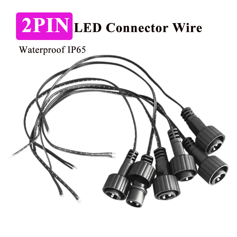 Outdoor Power Extension Cord - ขั้วต่อ LED แบบ 2 พิน สำหรับใช้งานกลางแจ้ง