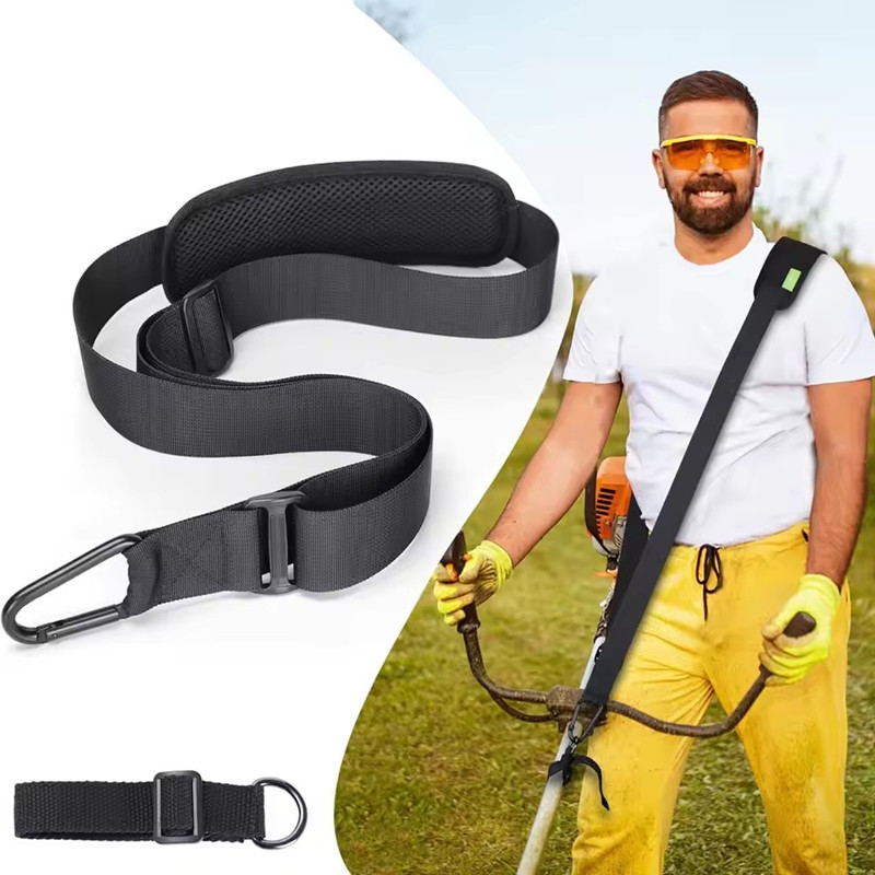 Brush Cutter Strap - สายรัดไหล่เครื่องตัดหญ้าอเนกประสงค์ สายรัดเอวสำหรับเครื่องตัดหญ้าในสวน ปรับความยาวได้