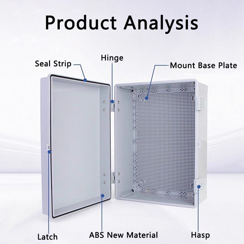 IP66 กันน้ําสีเทา/โปร่งใสฝาครอ - Outdoor Power Box Cover บทวิจารณ์และราคา