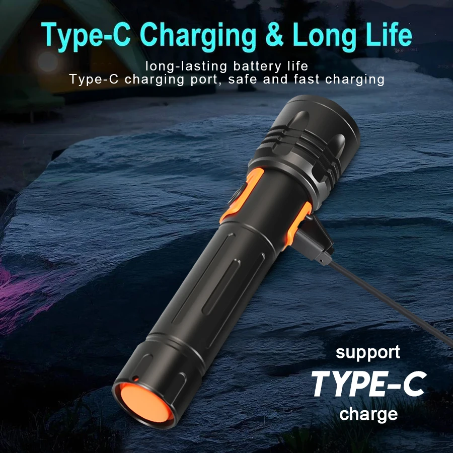 ไฟฉาย LED พลังงานสูงไฟฉายแบบชา - Outdoor Power For Camping บทวิจารณ์และราคา