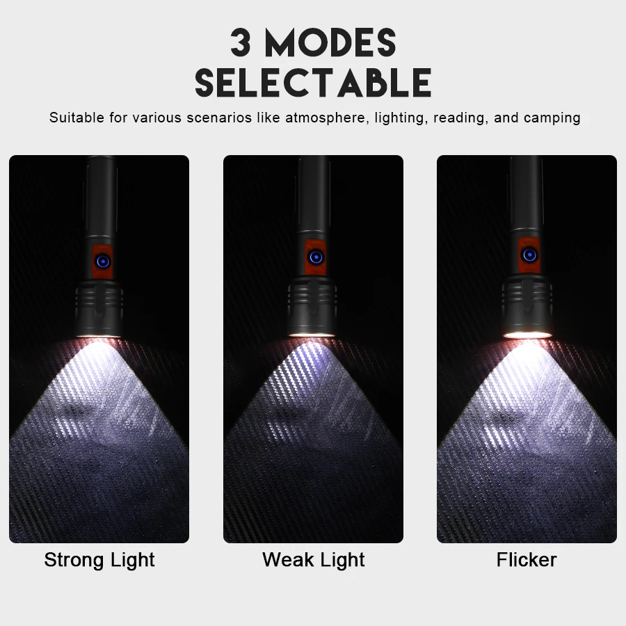 ไฟฉาย LED พลังงานสูงไฟฉายแบบชา - Outdoor Power For Camping บทวิจารณ์และราคา