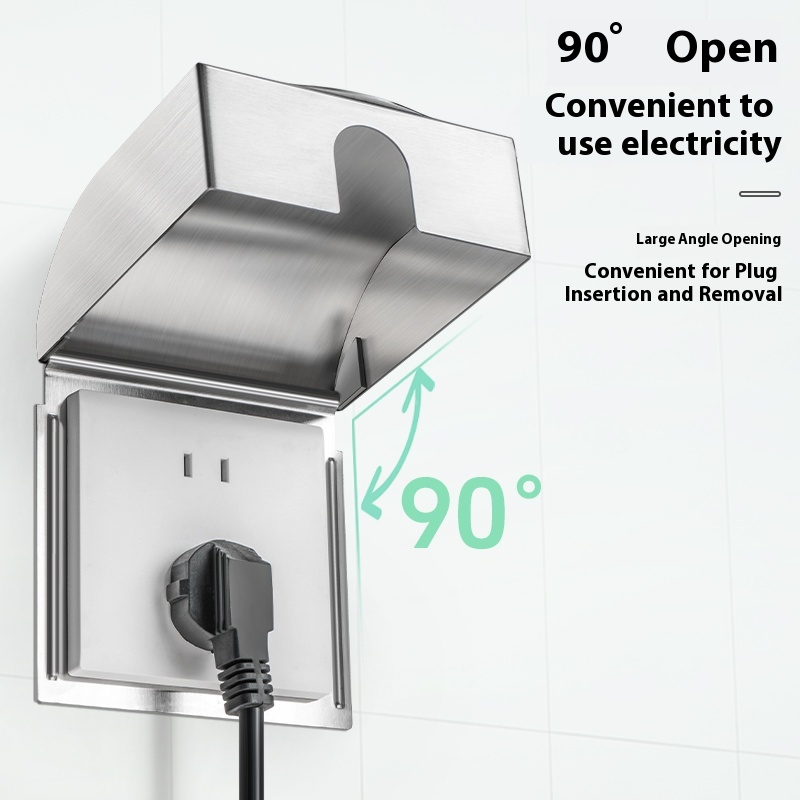 กล่องกันน้ำ 86 ช่อง 304 สแตนเล - Outdoor Power Box Cover บทวิจารณ์และราคา