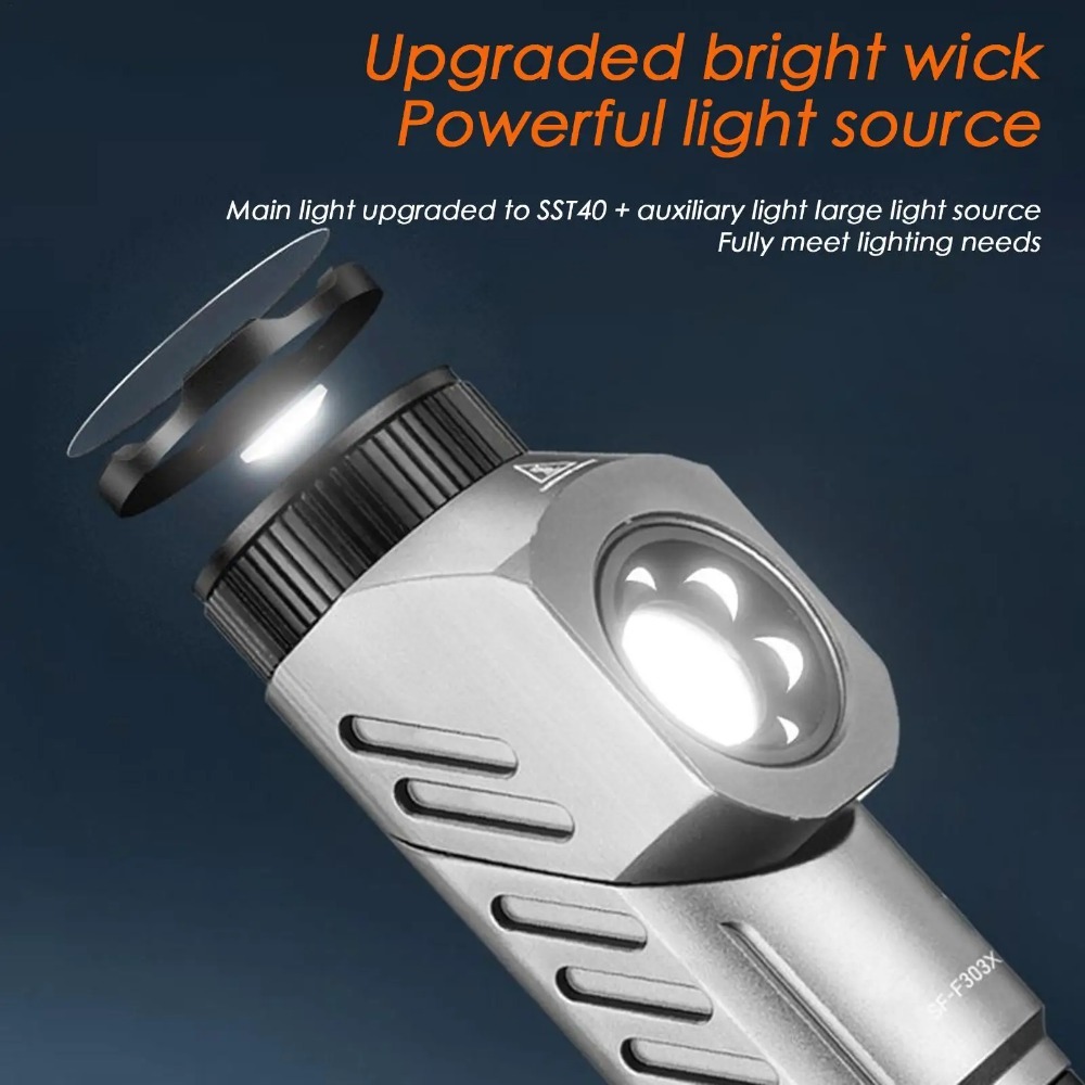 ไฟฉาย LED ขนาดเล็กทรงพลัง 90 ° - Outdoor Power For Camping บทวิจารณ์และราคา
