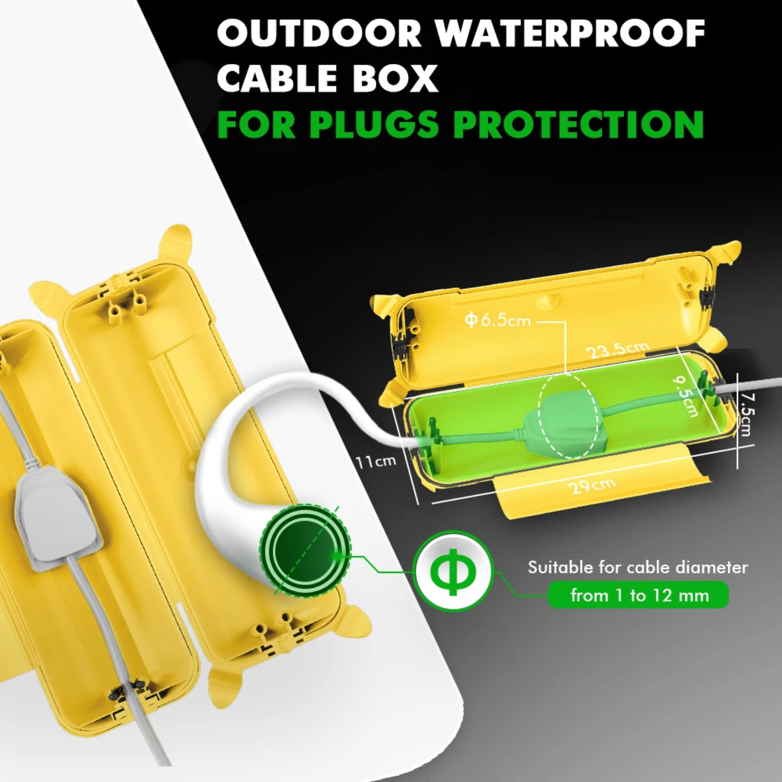 ฝาครอบสายไฟต่อภายนอกอาคาร IP44 - Outdoor Power Box Cover บทวิจารณ์และราคา