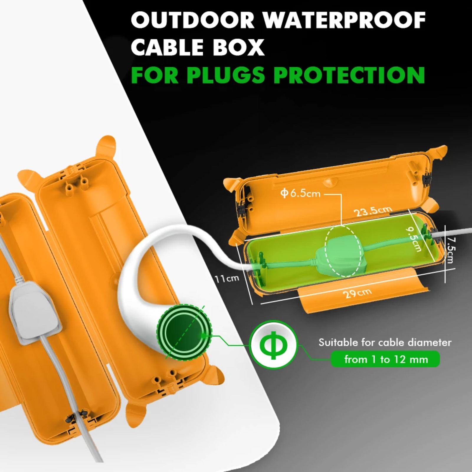 ฝาครอบสายไฟต่อภายนอกอาคาร IP44 - Outdoor Power Box Cover บทวิจารณ์และราคา